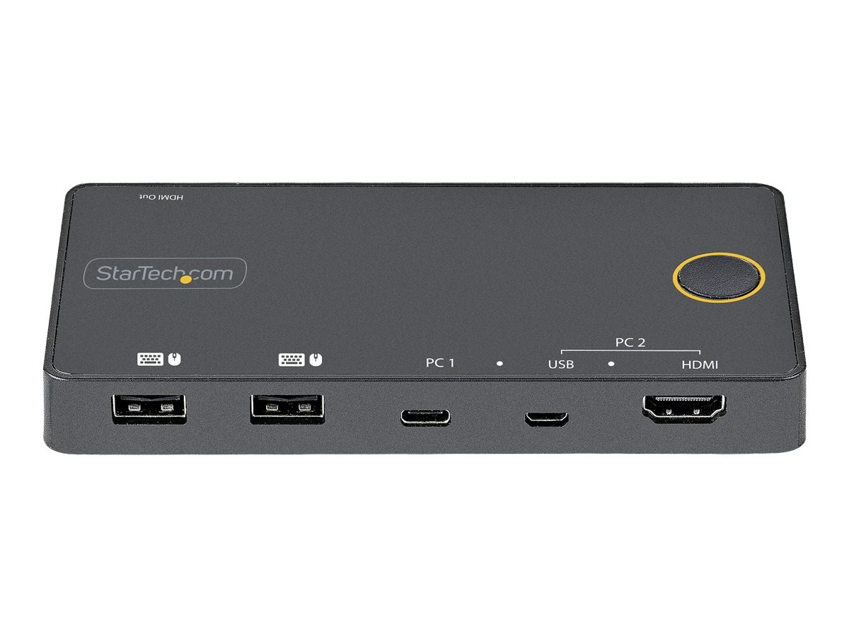 StarTech.com Switch KVM Hybride 2 Ports USB-A + HDMI & USB-C