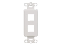 C2G Two Port Keystone Decorative Style Wall Plate - Ivory