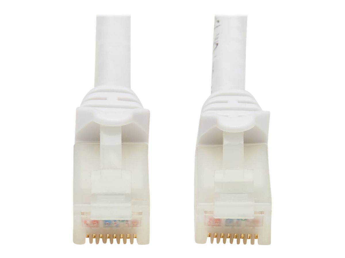 Eaton Tripp Lite Series Safe-IT Cat6a 10G Snagless Antibacterial UTP Ethernet Cable (RJ45 M/M), PoE, White, 5 ft. (1.52 m)
