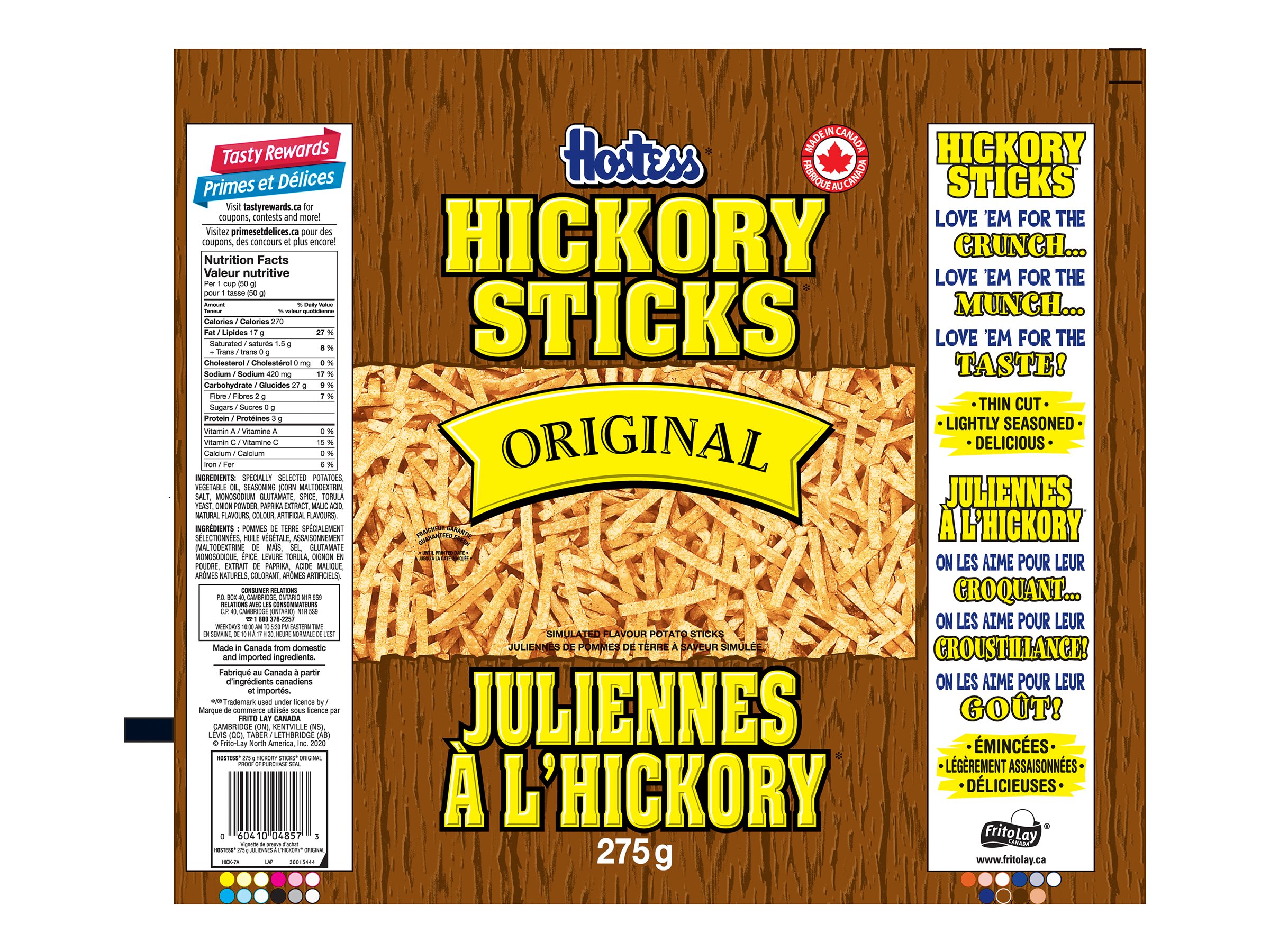 Hostess Hickory Sticks - Original - 275g