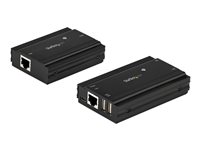 StarTech.com 4 Port USB 2.0 Extender Hub over Single CAT5e/CAT6 Ethernet Cable (RJ45), 330ft (100m), USB Extender Adapter, Ex