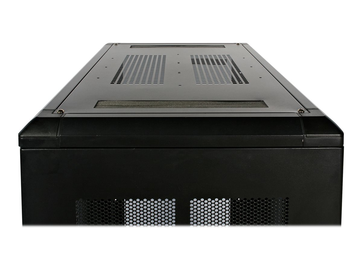 StarTech.com 22U Server Rack Cabinet with secure locking door - 4 Post Adjustable Depth (5.5" to 28.7") - 1768 lb capacity - 19 inch Portable Network Equipment Enclosure on wheels/casters (RK2236BKF) - rozvaděč stojanový - 22U – foto 4