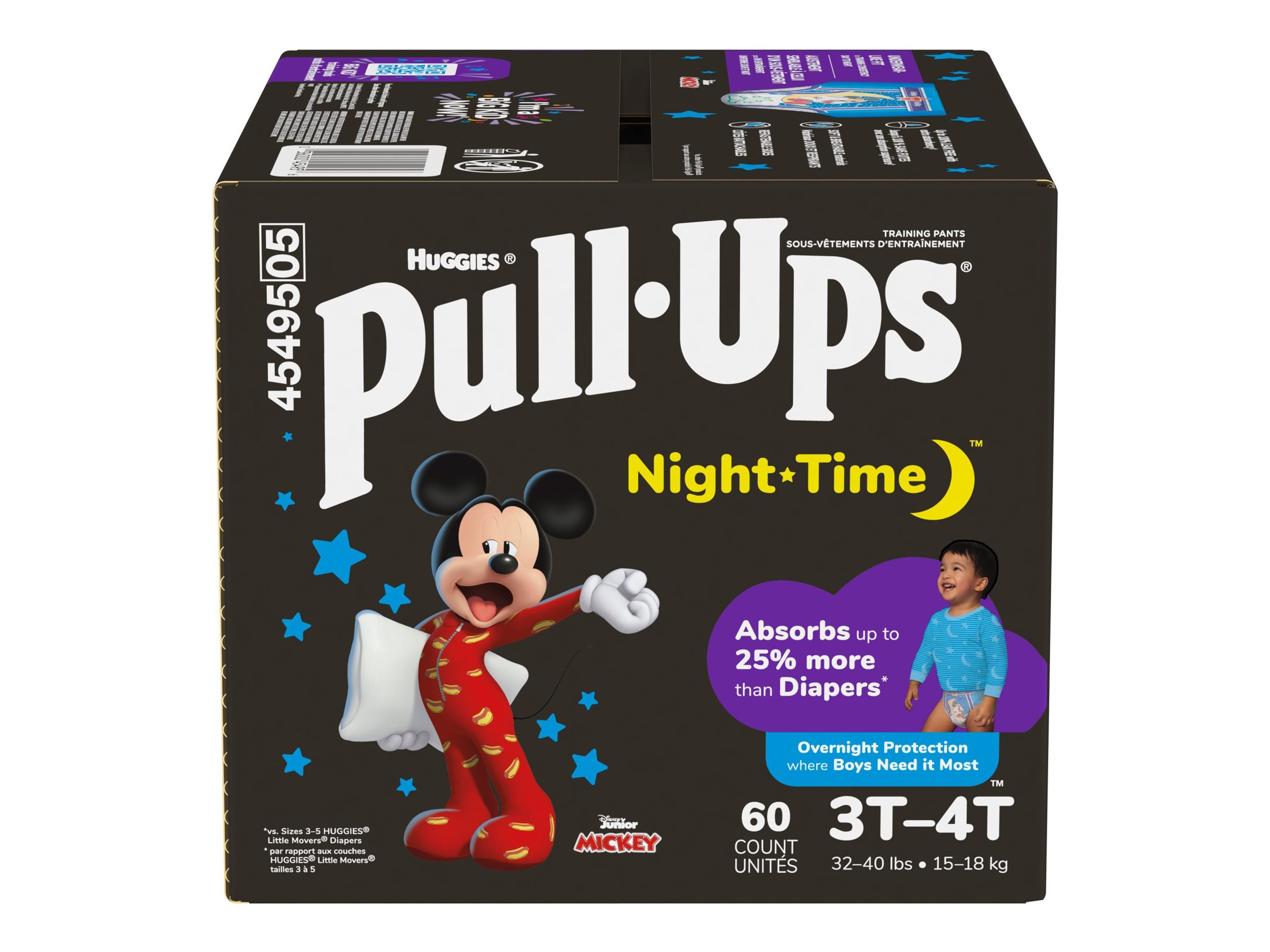 Pull-Ups Night-Time Girls' Training Pants, 3T-4T - 18 ct