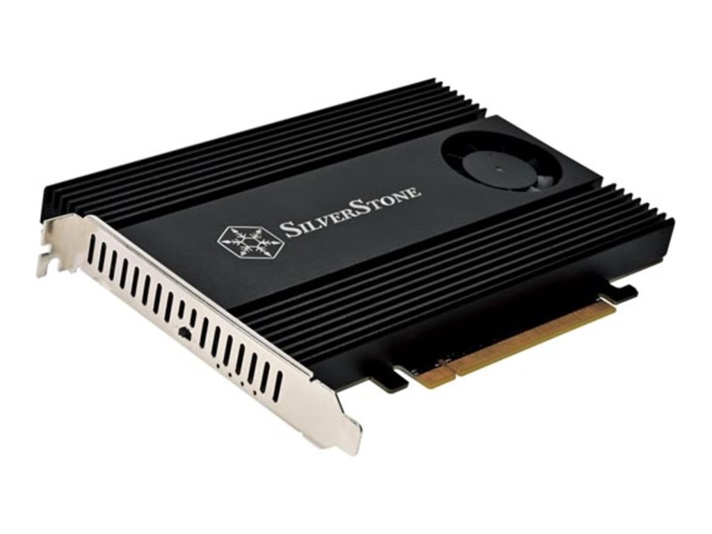 SilverStone interface adapter M.2 NVMe Card PCIe 4.0 Product shot Left-angle 79600
