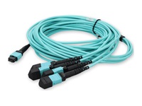 AddOn - Câble croisé en éventail - MPO-16/PC multi-mode (F) pour MPO/PC multi-mode (F) - 9 m 