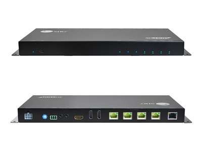 SIIG HDMI 2.0 4K HDR 1x4 Splitter HDBaseT Extender with Auto-scaling, 1x Transmitter + 3x Receivers