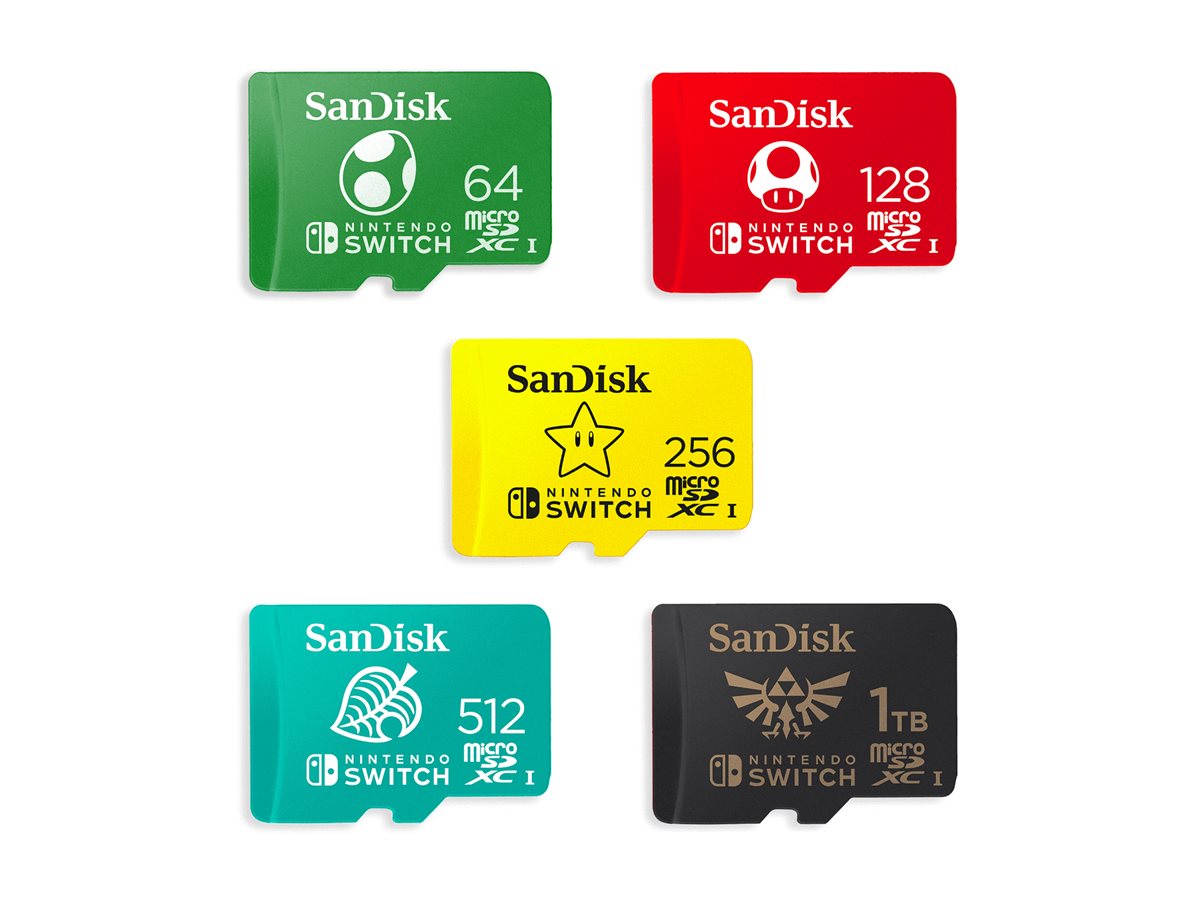 最も完璧な 512GB SanDisk microSDXC SDSQXAO - Teal - Switch Nintendo for Nintendo Switch