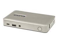StarTech.com USB C Dock, USB-C to DisplayPort 4K 30Hz or VGA, Mini USB-C Laptop 65W Power Delivery Pass-Through Charging, 4-Port USB 3.1 Gen 1 Hub, GbE - Universal USB Type C (DKM30CHDPDUE) Dockingstation