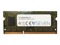 V7 DDR3  2GB 1600MHz CL11  Ikke-ECC SO-DIMM  204-PIN