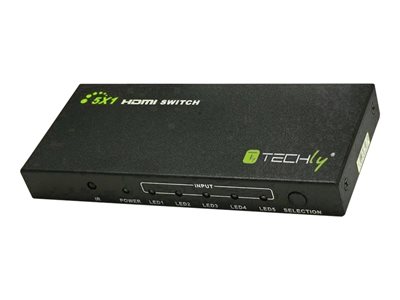 TECHLY HDMI Switch 4K UHD 3D 5-Wege Optionen & Zubehör