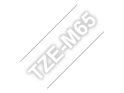 BROTHER TZeM65 tape black on blank