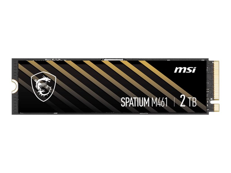MSI SPATIUM M461 SSD 2 TB PCIe 4.0 x4 Product shot Front 79500