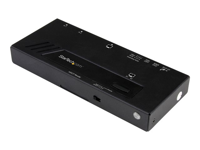 Image of StarTech.com 2-Port HDMI Automatic Video Switch - 4K 2x1 HDMI Switch with Fast Switching, Auto-Sensing and Serial Control (VS221HD4KA) - video/audio switch - 2 ports