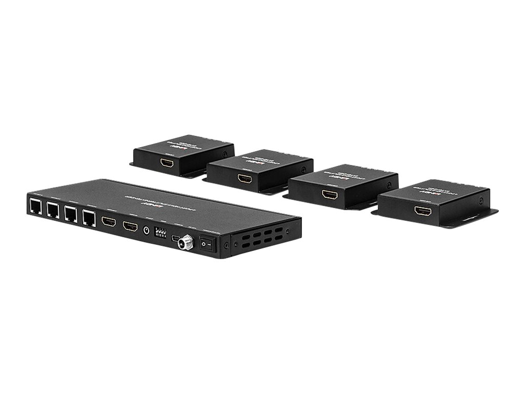Kit Extender Splitter 4 Ports HDMI 4K30 & IR avec Loop Out, Cat.6 70m