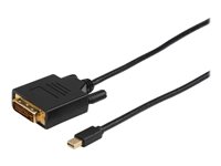 MicroConnect Adapter 24+1 pin digital DVI han -> Mini DisplayPort han 2 m Sort