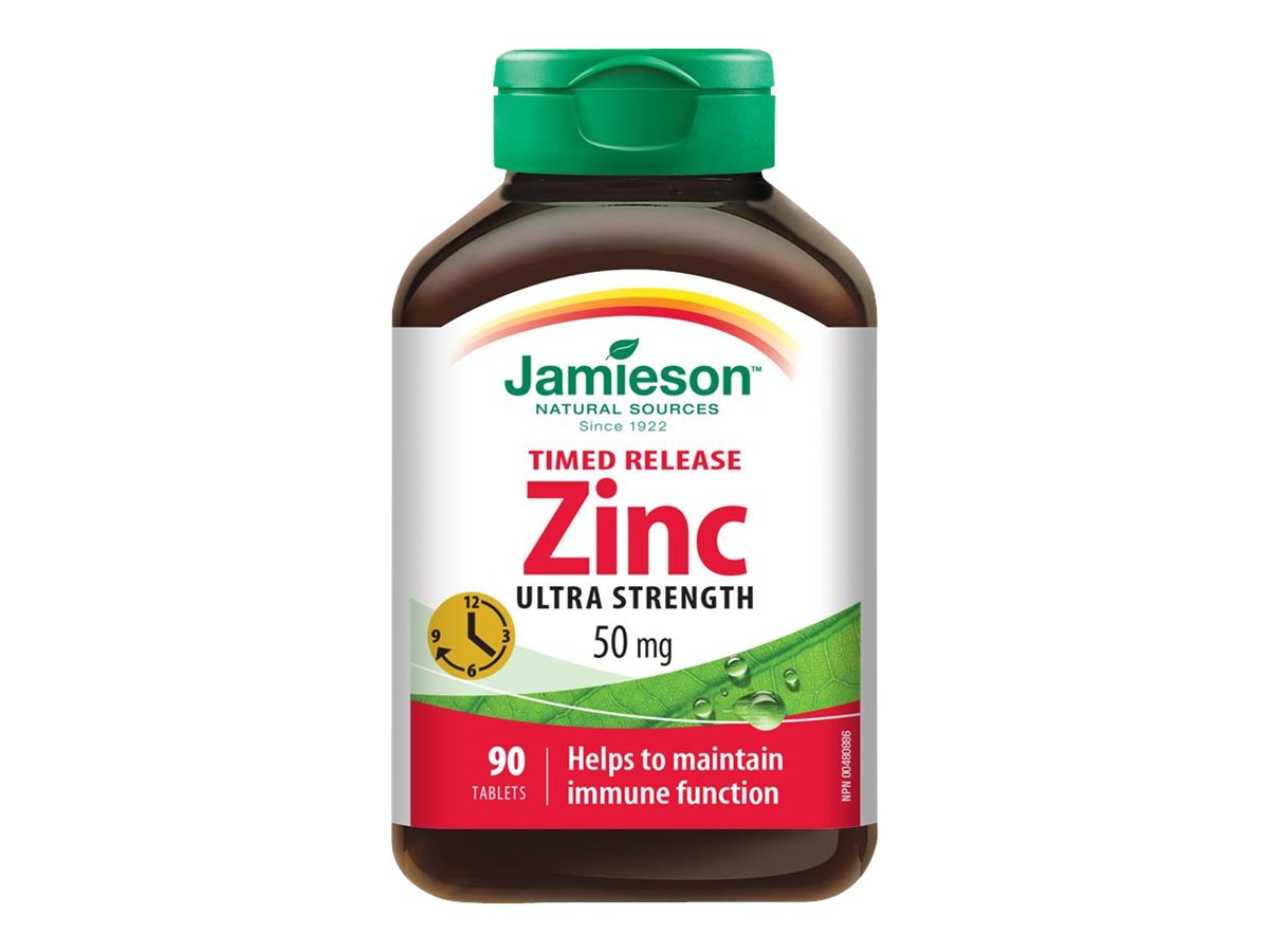 Jamieson Timed Release Ultra Strength Zinc Tablets - 50mg - 90s