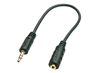 LINDY Audioadapterkabel 3.5mm/2.5mm M/F 20cm