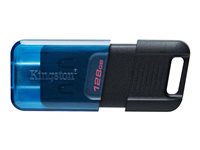Kingston DataTraveler 80 M 128GB USB-C 3.2 Gen 1 Sort Blå
