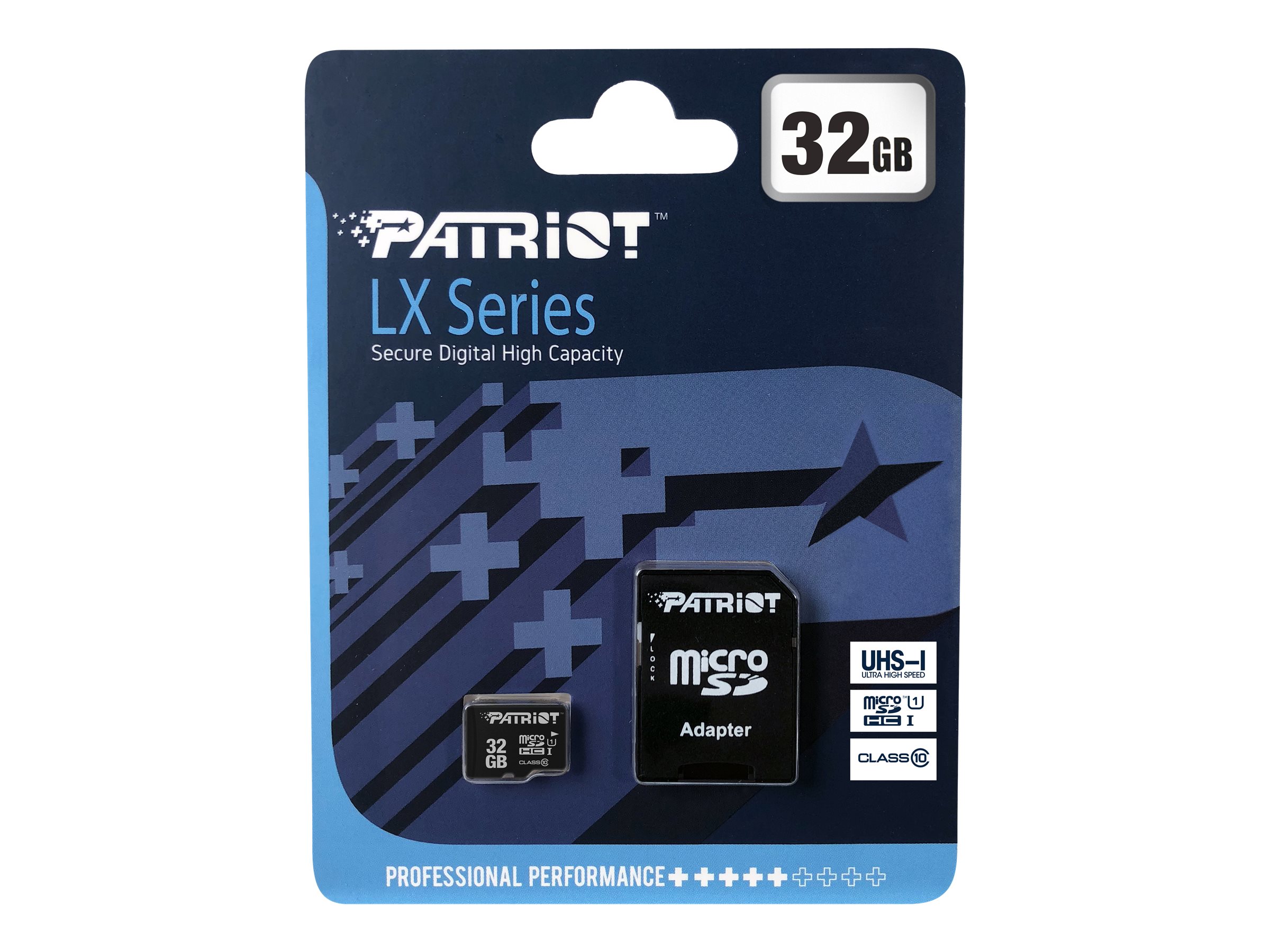 PATRIOT MicroSDHC Card LX Series 32GB UHS-I/Class 10