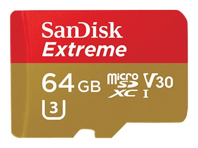 SanDisk Extreme - Flash memory card (microSDXC to SD adapter included)