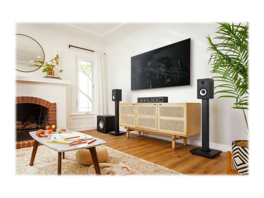 Polk High-Resolution Bookshelf Speakers - Pair - Black - Monitor XT15