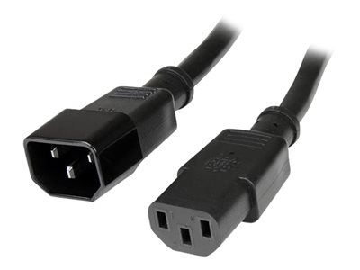 StarTech.com 2 ft Standard Computer Power Cord Extension
