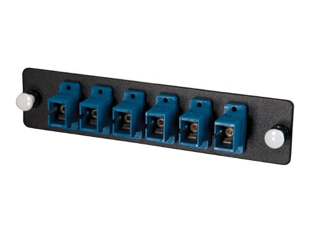 C2G Q-Series Fiber Distribution System 6-Strand, SC, PB Insert, MM/SM, Blue SC - patch panel adapter