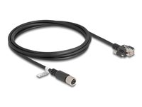 DeLOCK CAT 6a S/FTP 2m Netværkskabel Sort