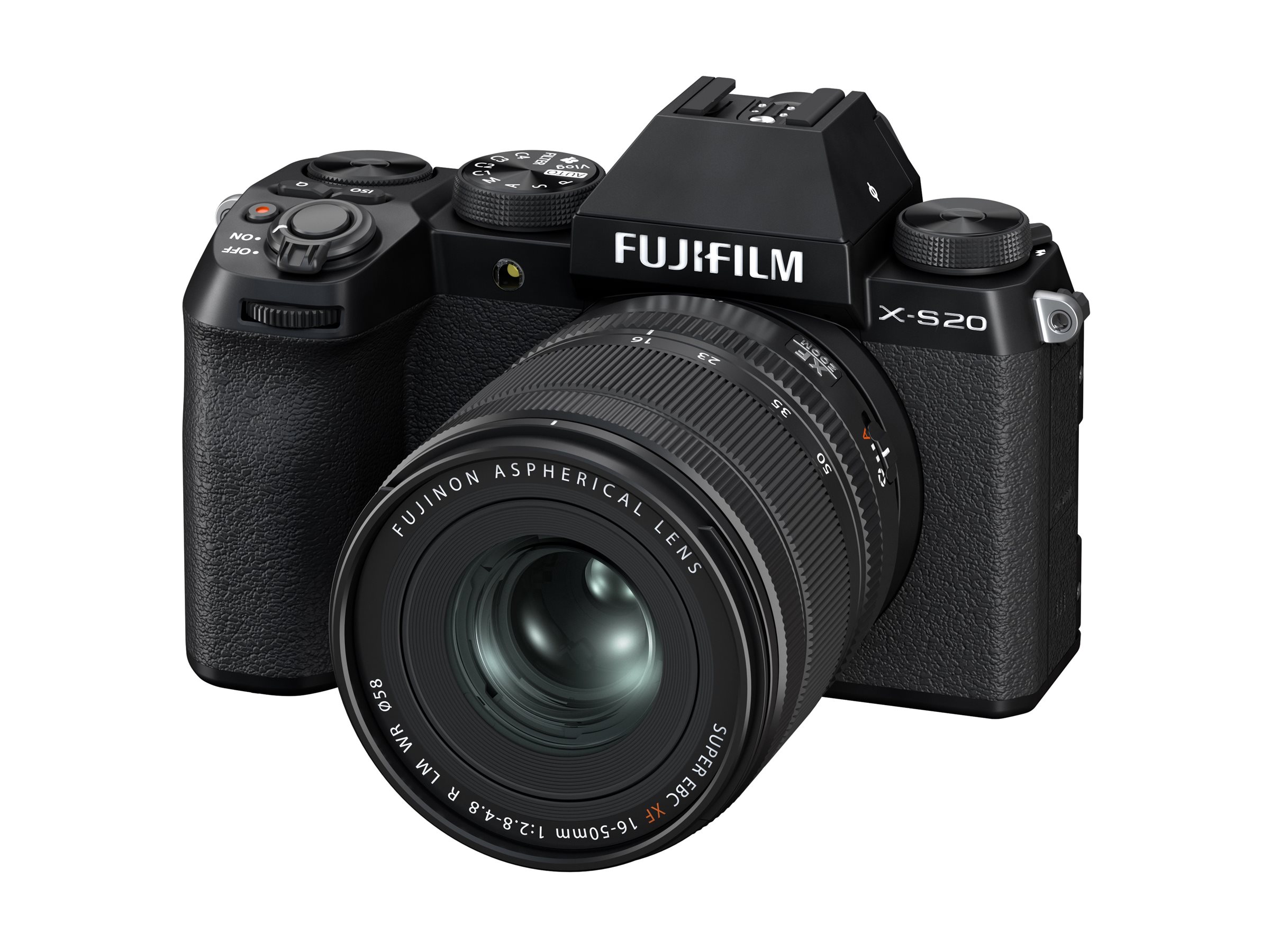 Fujifilm X Series X-S20 Mirrorless Digital Camera with XF 16-50mm R LM WR Lens - Black - 600024029