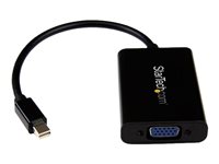 StarTech.com Mini DisplayPort to VGA Adapter Audio - Mini DP to VGA Converter - 1920x1200 (MDP2VGAA) Video transformer