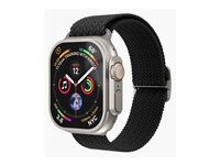 Vonmählen Visningsløkke Smart watch Sort Flettet nylon