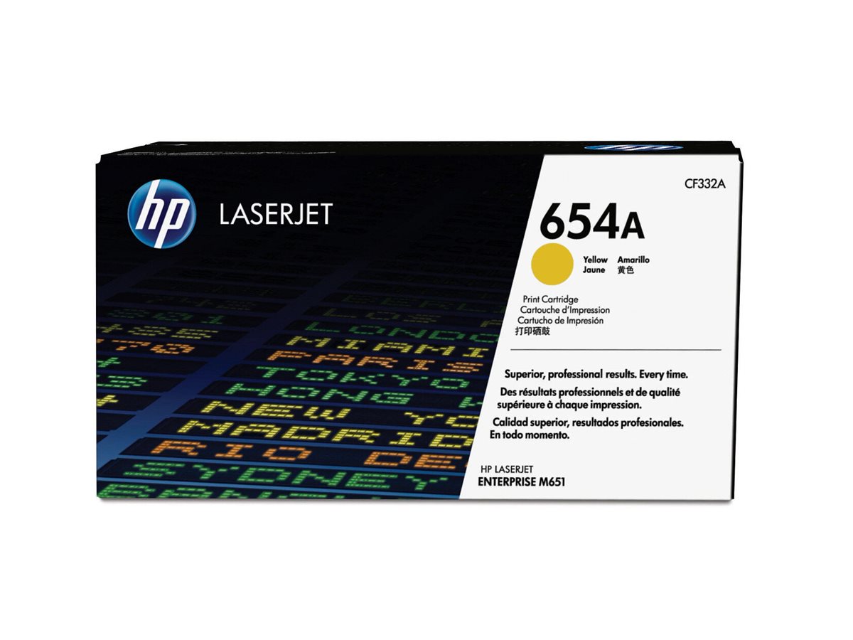 HP 654A Yellow Toner