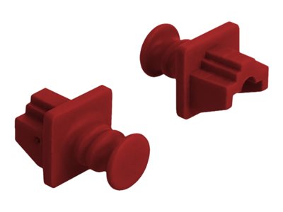 DELOCK RJ45 Staubschutz für Buchse 10 Stück rot Netzwerkzubehör