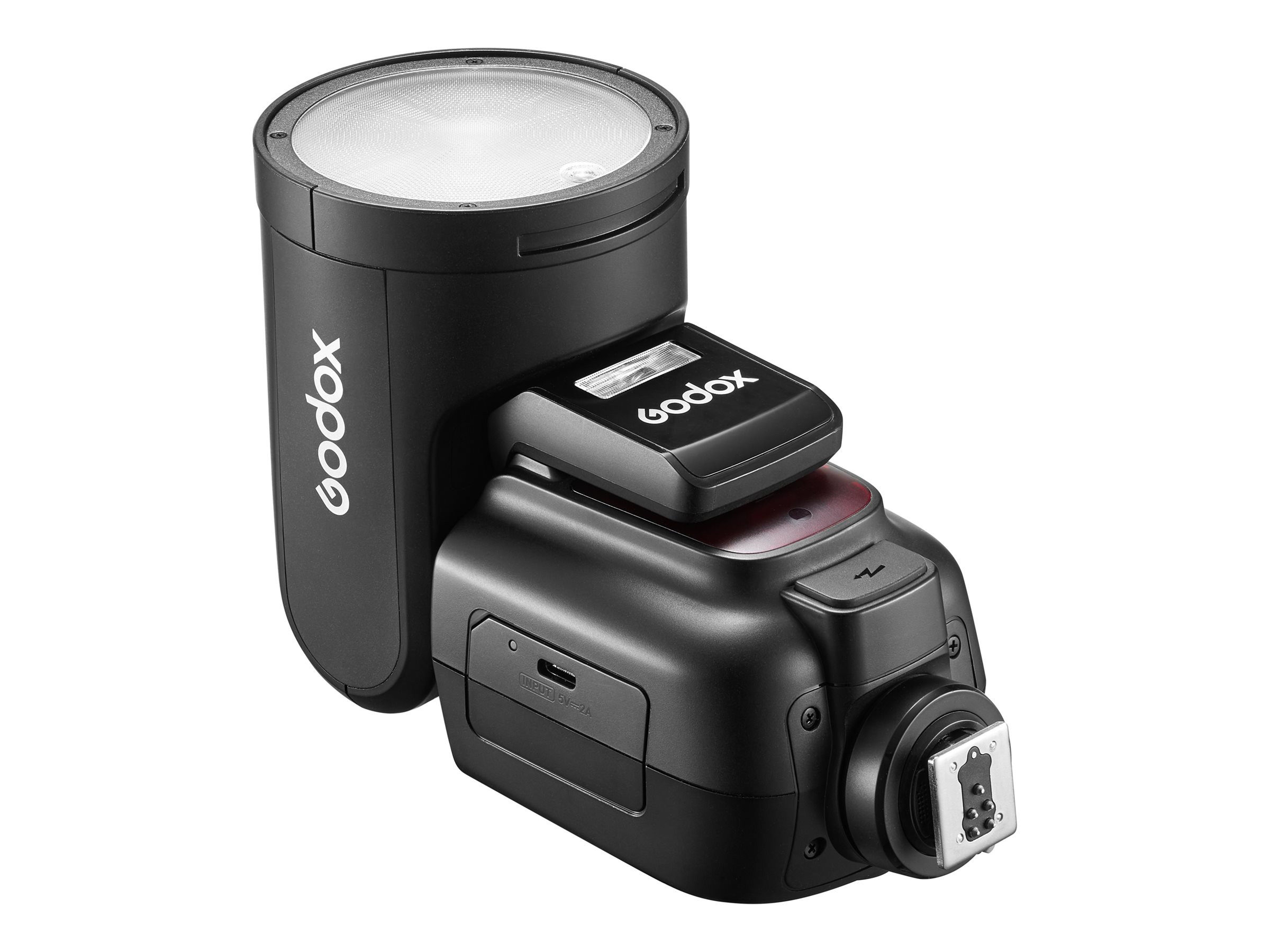 Godox Hot-Shoe Clip-On Flash for OM System Cameras - GO-V1PRO-O