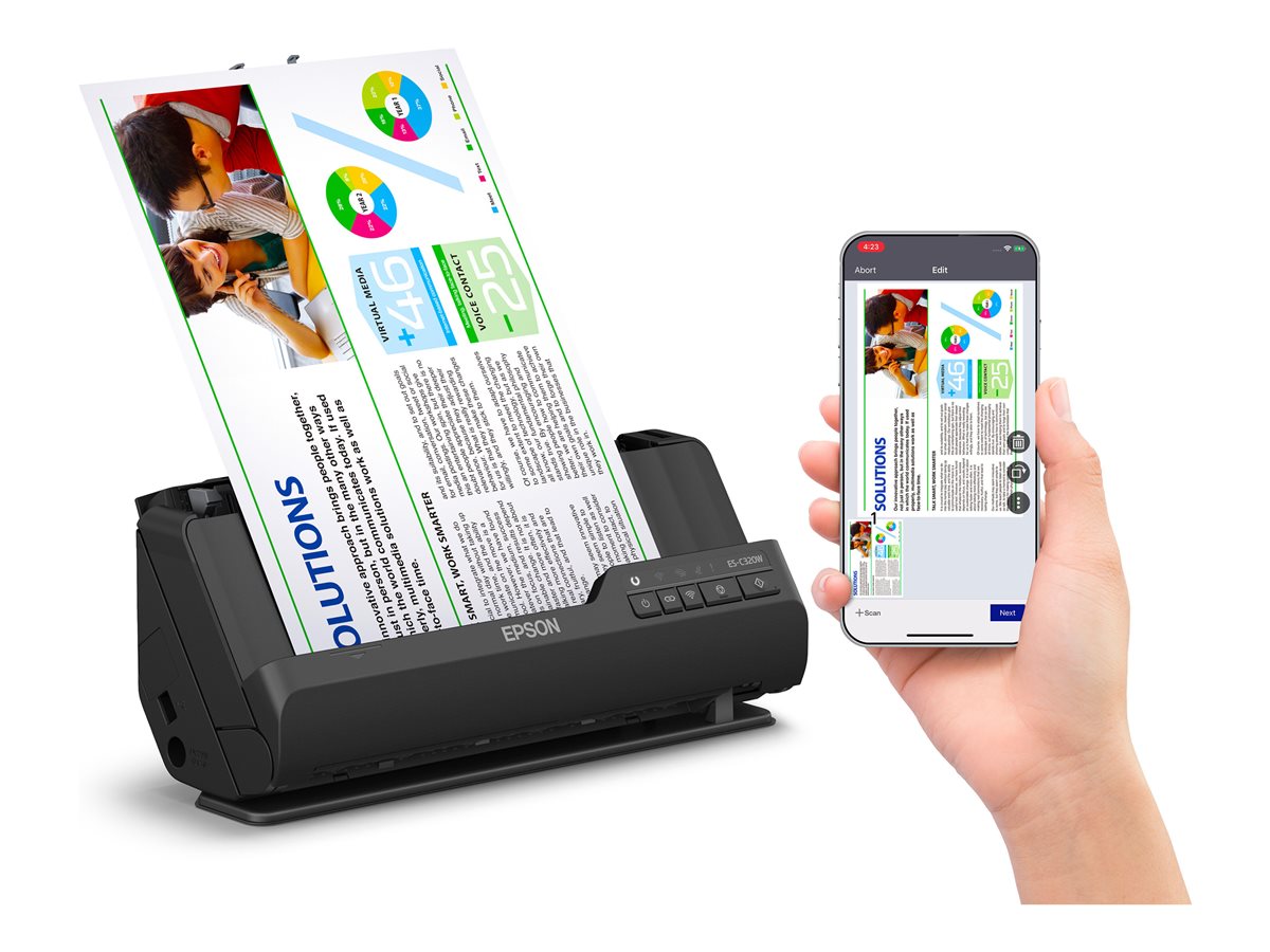 Epson ES-C320W - skener typ sheetfed - stolní - USB 2.0, Wi-Fi(n) – foto 14