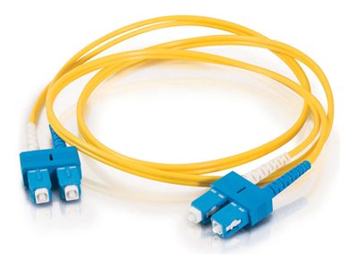 C2G 2m SC-SC 9/125 Duplex Single Mode OS2 Fiber Cable Yellow 6ft Patch cable 