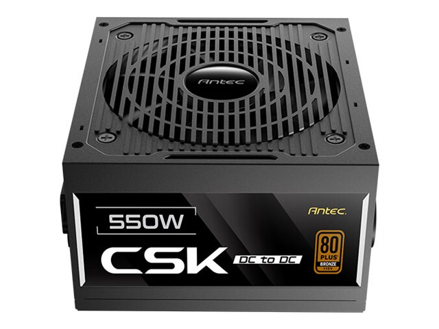 Antec CSK550DC power supply 550 Product shot Front 79350