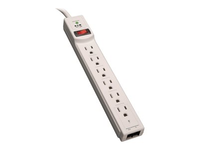 Tripp Lite Surge Protector Power Strip 6 Outlet RJ11 8' Cord 990 Joules