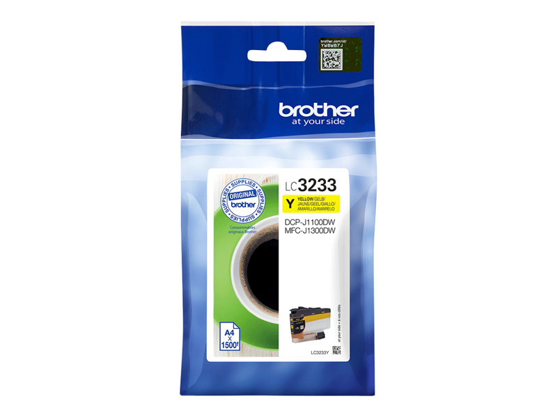 BROTHER LC-3233Y Yellow Ink 1500 pages