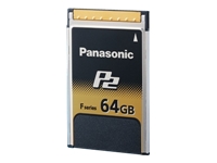 Panasonic F-Series P2 Memory Card AJ-P2E064FG - Flash memory card - 64 GB - P2 Card - for P2 HD