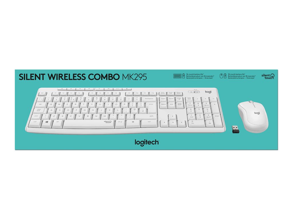 LOGI MK295 Silent Wireless Combo - White