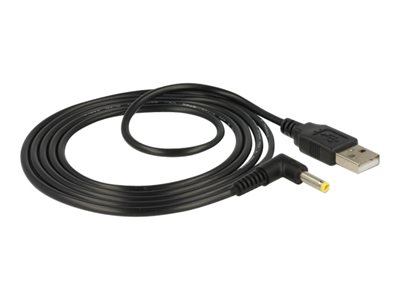 DELOCK Stromkabel USB -> DC 4.0x1.7mm St/St 90° 1.5m