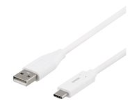 DELTACO USB 2.0 USB Type-C kabel 1m Hvid