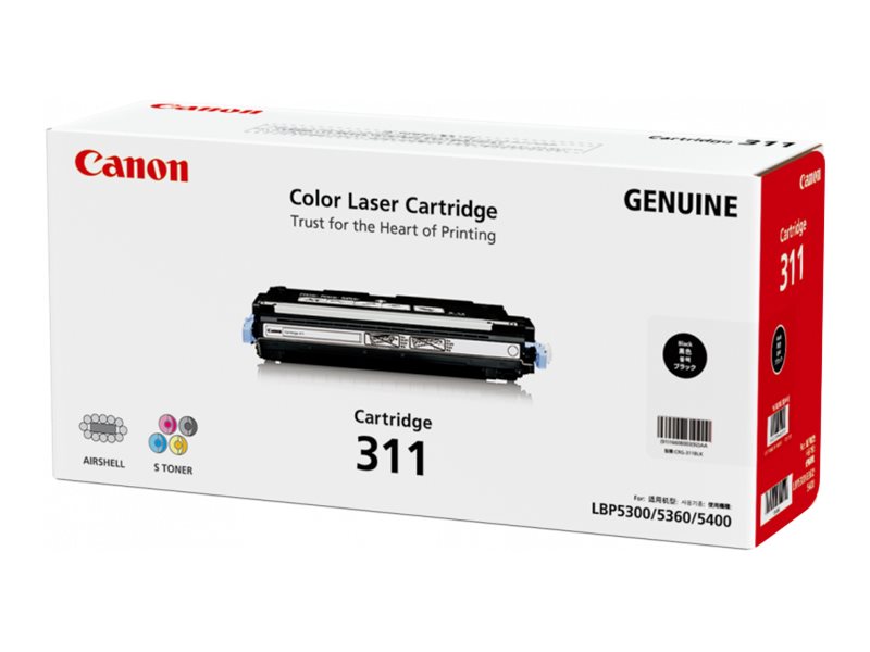 Canon 311BK black original toner Product shot Right-angle 79550