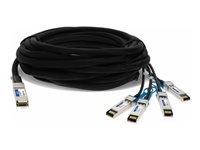 AddOn - Câble d'attache directe 40GBase - Conformité TAA - SFP+ pour QSFP+ 