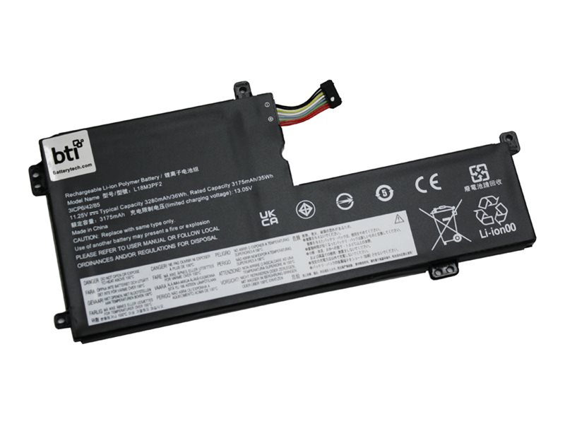 BTI - Notebook battery (equivalent to: Lenovo L18C3PF2, Lenovo L18M3PF2, Lenovo L18D3PF1, Lenovo L18L3PF1, Lenovo 5B10T03402, Lenovo 5B10T03404, Lenovo 5B10W67321, Lenovo 5B10W67367, Lenovo 5B10T03401)