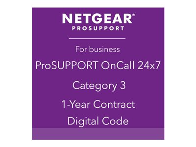 NETGEAR ProSupport OnCall 24x7 Category 3 Technical support phone consulting 1 year 24