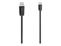 Hama USB 3.2 Gen 1 USB Type-C kabel 1.5m Sort