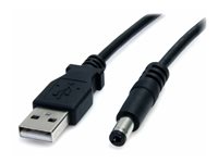 StarTech.com 4 pin USB Type A (kun strøm) (male) - DC-strømstik 5,5 mm (male) Sort 91cm Strømkabel