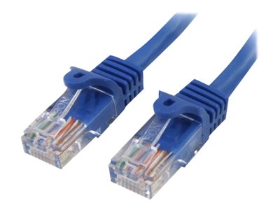 StarTech.com Cat5e Ethernet Cable6 ft - Blue - Patch Cable - Snagless Cat5e Cable - Short Network Cable - Ethernet Cord - Cat 5e Cable - 6ft